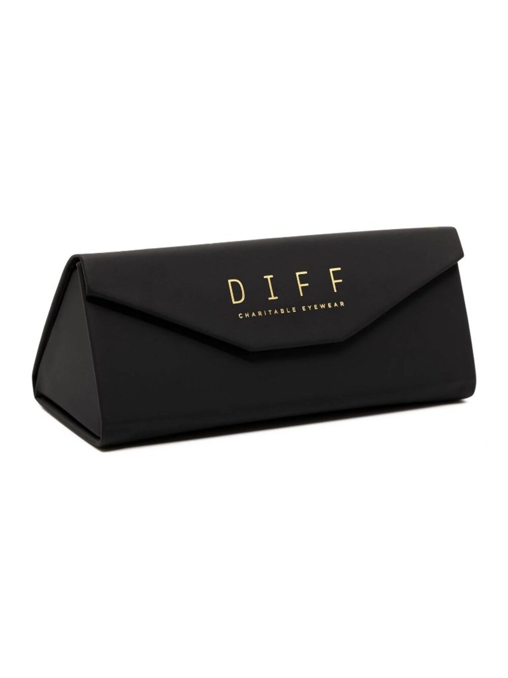 Diff Black Folding Soft Touch Vegan Leather Eyewear Case